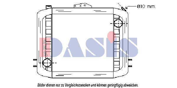 AKS DASIS Radiaator,mootorijahutus 390050N